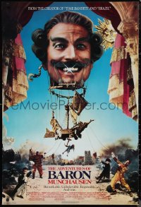 9z1219 ADVENTURES OF BARON MUNCHAUSEN 1sh 1989 directed by Terry Gilliam, wacky balloon image!
