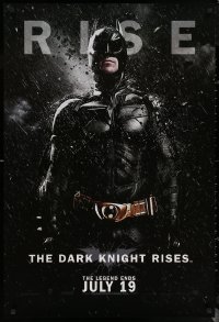 9z0069 DARK KNIGHT RISES teaser DS Singapore 2012 great image of Christian Bale as Batman, rise!