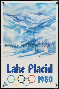 9z0141 1980 WINTER OLYMPICS mountains style 24x37 special poster 1980 different sports!