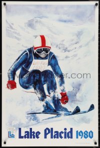 9z0140 1980 WINTER OLYMPICS skier style 24x36 special poster 1980 different sports!