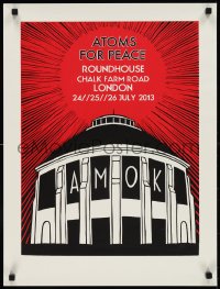9z0250 ATOMS FOR PEACE 19x25 music poster 2013 Amok Tour, Chalk Farm Road, London!