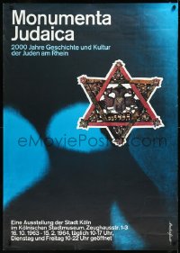 9z0011 MONUMENTA JUDAICA 33x47 German museum/art exhibition 1963 Star of David relic!
