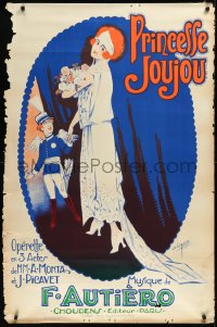 9z0021 PRINCESSE JOUJOU 31x47 French stage poster 1923 Clerice Freres art, ultra rare!