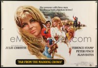 9z0005 FAR FROM THE MADDING CROWD subway poster 1968 sexy Julie Christie, Stamp, Finch, Schlesinger!