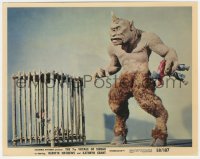 1a1456 7th VOYAGE OF SINBAD color 8x10 still 1958 Ray Harryhausen, special fx scene with cyclops!