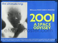 1a2178 2001: A SPACE ODYSSEY British quad R1970 Kubrick, Star Child, Ultimate Trip, incredibly rare!
