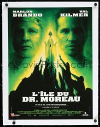 1a0041 ISLAND OF DR. MOREAU linen French 16x21 1997 Val Kilmer, Marlon Brando, Frankenheimer, rare!