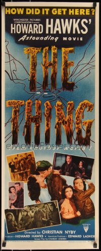 1a0191 THING insert 1951 Howard Hawks' astounding movie, how did it get here from another world!