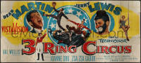 1b0001 3 RING CIRCUS 24sh 1954 Dean Martin & clown Jerry Lewis, Joanne Dru, Zsa Zsa Gabor, rare!