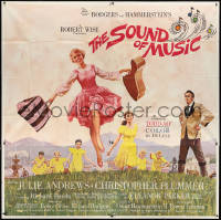 1b0223 SOUND OF MUSIC pre-awards 6sh 1965 classic Terpning art of Julie Andrews & , Todd-AO, rare!
