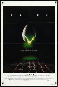 1b1095 ALIEN studio style 1sh 1979 Ridley Scott outer space sci-fi monster classic, cool egg image!