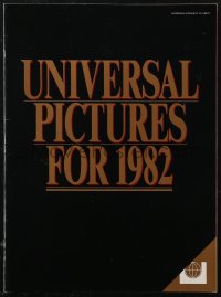 1b0009 UNIVERSAL 1982 campaign book 1982 includes great advance ad for E.T., The Thing + more!