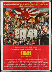 1b0877 1941 Italian 2p 1980 Spielberg, art of John Belushi, Dan Aykroyd & cast by McMacken!