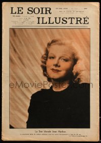 1b0004 LE SOIR ILLUSTRE Belgian magazine June 19, 1937 cover story about the death of Jean Harlow!