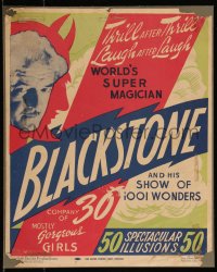 1b0003 HARRY BLACKSTONE SR. 14x17 commercial magic poster 1970s world's super magician by Lee Jacobs