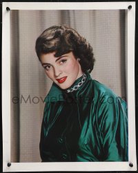 1b0061 SUZAN BALL color 14.5x18.5 still 1952 beautiful portrait wearing emerald green outfit!