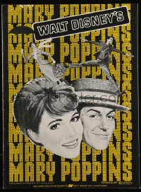 1b0076 MARY POPPINS pressbook R1973 Julie Andrews & Dick Van Dyke in Disney classic!