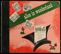 1b0085 ALICE IN WONDERLAND record album 1947 children's musical drama voiced by Jane Powell!