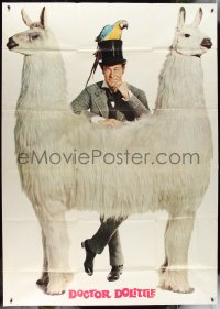 1b0030 DOCTOR DOLITTLE 54x76 special poster 1967 Rex Harrison & two-headed Pushmi-Pullyu, rare!