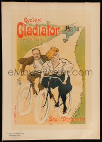 1b0048 MAITRES DE L'AFFICHE 11x16 French art print 1895 Misti art of Cycles Gladiator, ultra rare!