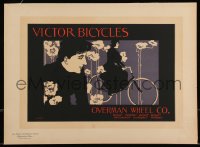 1b0050 MAITRES DE L'AFFICHE 11x16 French art print 1890s Victor Bicycles art by Will Bradley, rare!