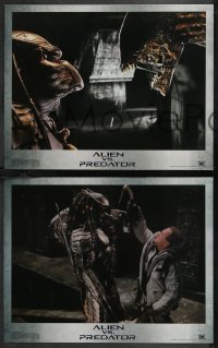 1b2087 ALIEN VS. PREDATOR 9 LCs 2004 classic monsters battle it out, Lance Henriksen, sci-fi images!