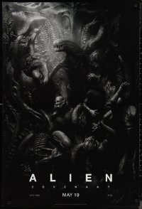 1c1003 ALIEN COVENANT style C teaser DS 1sh 2017 Ridley Scott, Fassbender, incredible sci-fi image!