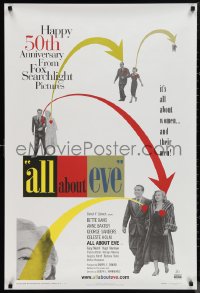 1c1004 ALL ABOUT EVE DS 1sh R2000 Bette Davis & Anne Baxter, Monroe, image from original one sheet!