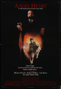 1c1008 ANGEL HEART 1sh 1987 Robert De Niro, Mickey Rourke, completely different design!