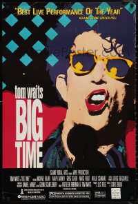 1c0078 BIG TIME 24x36 video poster 1990 Tom Waits live jazz blues concert, cool image!