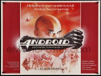 1c0564 ANDROID British quad 1982 Klaus Kinski, Norbert Weisser, Max 404 learns to love & to kill!