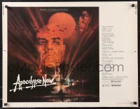 1c0923 APOCALYPSE NOW 1/2sh 1979 Francis Ford Coppola, classic Bob Peak art of Brando and Sheen!