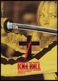1c0852 KILL BILL: VOL. 1 teaser Japanese 2003 Quentin Tarantino, Uma Thurman with katana!