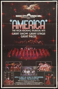 1c0013 AMERICA 30x45 stage poster 1981 The Rockettes, the high-kicking musical hit in a great show!