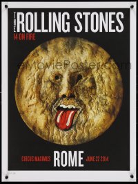 1c0063 ROLLING STONES #177/500 17x23 art print 2014 14 On Fire tour in Rome!