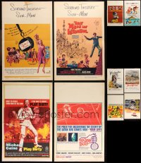 1d0069 LOT OF 10 WINDOW CARDS 1960s-1970s a variety of cool movie images!