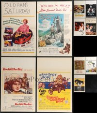 1d0067 LOT OF 11 WINDOW CARDS 1960s-1970s great images from a variety of different movies!
