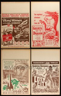1d0076 LOT OF 5 BENTON WINDOW CARDS 1950s-1960s a variety of cool movie images!