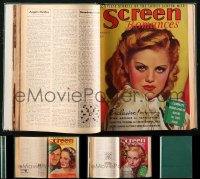 1d0020 LOT OF 1 SCREEN STORIES JULY 1937 - DECEMBER 1937 ENGLISH MOVIE MAGAZINE BOUND VOLUME 1937