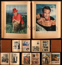1d0038 LOT OF 2 GARY COOPER SCRAPBOOKS 1960s filled with articles collected by a dedicated fan!