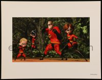 1f0009 INCREDIBLES 11x14 color litho print 2004 Disney/Pixar animated sci-fi superhero family!