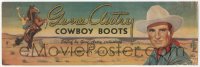 1f0049 GENE AUTRY 4x13 advertising poster 1940s cowboy boots styled by the western star himself!