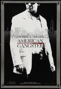 1g1084 AMERICAN GANGSTER teaser DS 1sh 2007 close-up of Russell Crowe, Ridley Scott directed!