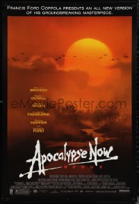 1g1087 APOCALYPSE NOW DS 1sh R2001 Francis Ford Coppola, image of choppers over river!