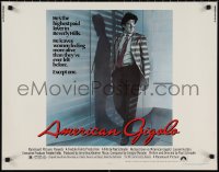 1g0873 AMERICAN GIGOLO 1/2sh 1980 male prostitute Richard Gere is being framed for murder!