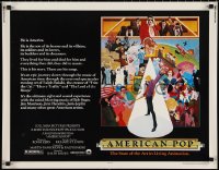 1g0874 AMERICAN POP 1/2sh 1981 cool rock & roll art by Wilson McClean & Ralph Bakshi!