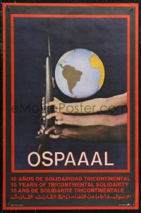 1g0313 15 YEARS OF TRICONTINENTAL SOLIDARITY 18x27 Cuban special poster 1981 Enriquez & Kampos!