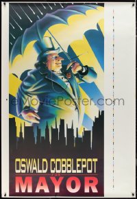 1g0023 BATMAN RETURNS printer's test 43x63 special poster 1992 Keaton, Danny DeVito, Pfeiffer, Tim Burton!