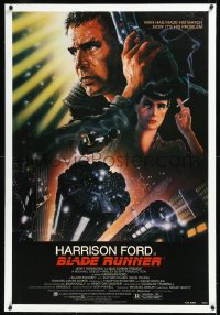 1h0944 BLADE RUNNER linen NSS style 1sh 1982 Ridley Scott sci-fi classic, Alvin art of Harrison Ford!