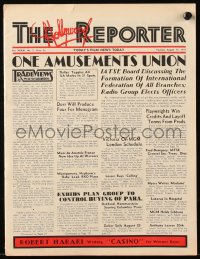 1j0068 HOLLYWOOD REPORTER exhibitor magazine August 17, 1937 Benny & Lupino in Artists & Models!